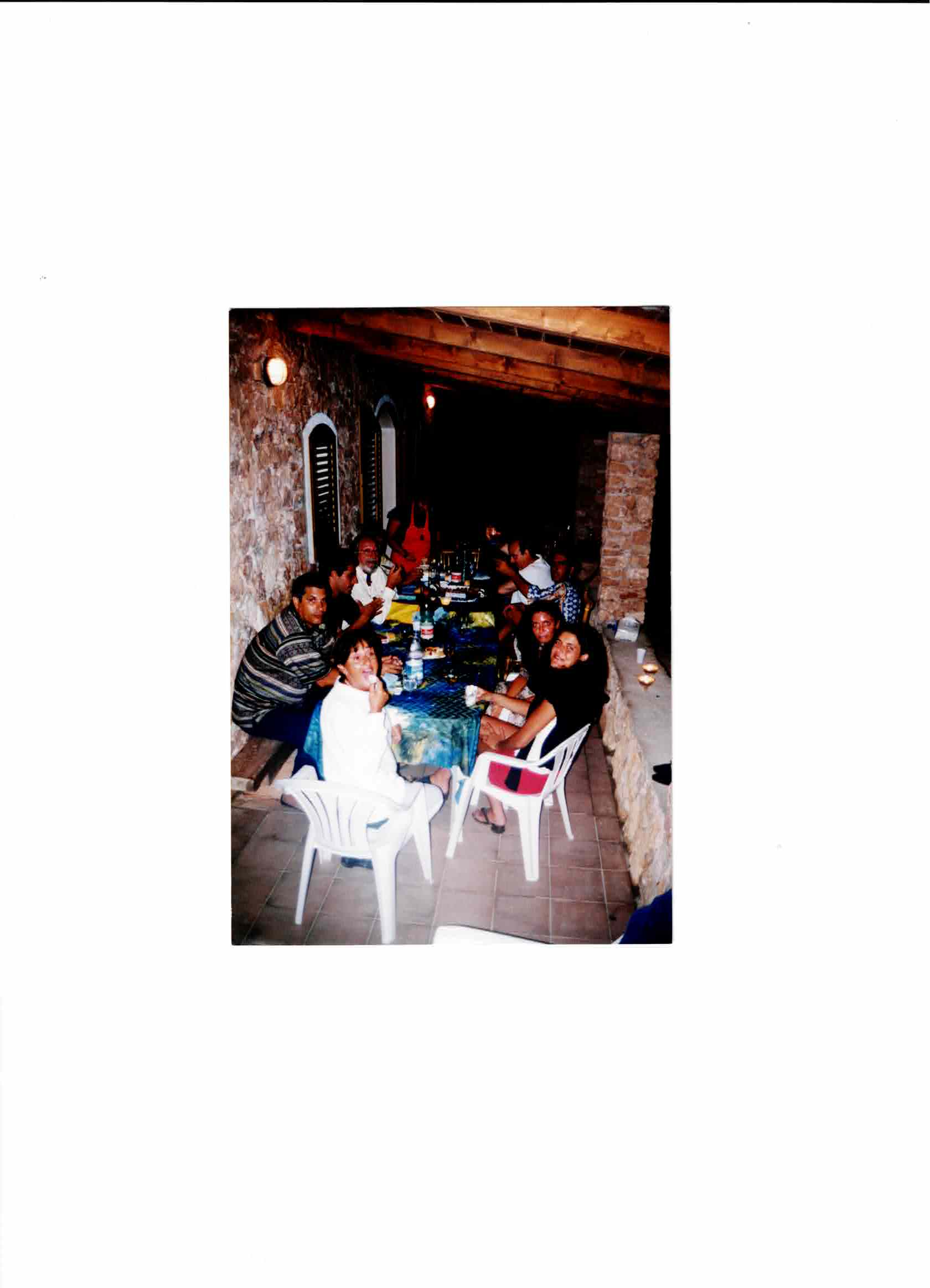 Evening dinner in Lampedusa with friends